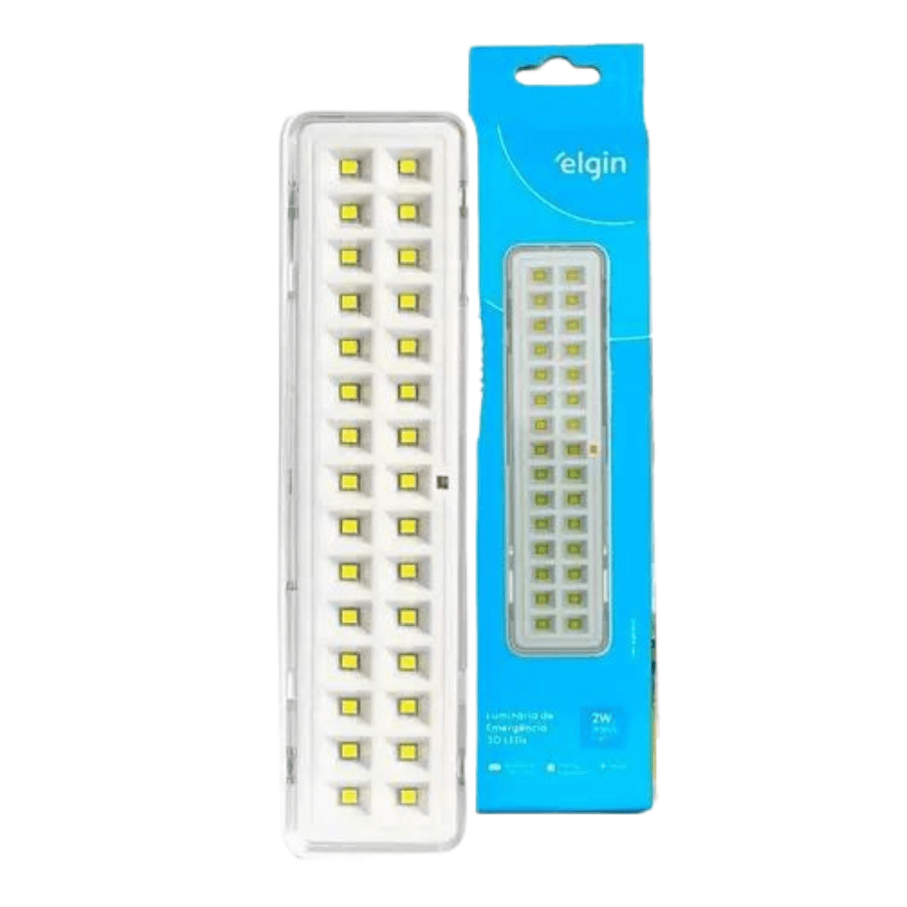 Luminárias Lâmpada Emergência 4w 6500k 60 Leds Elgin