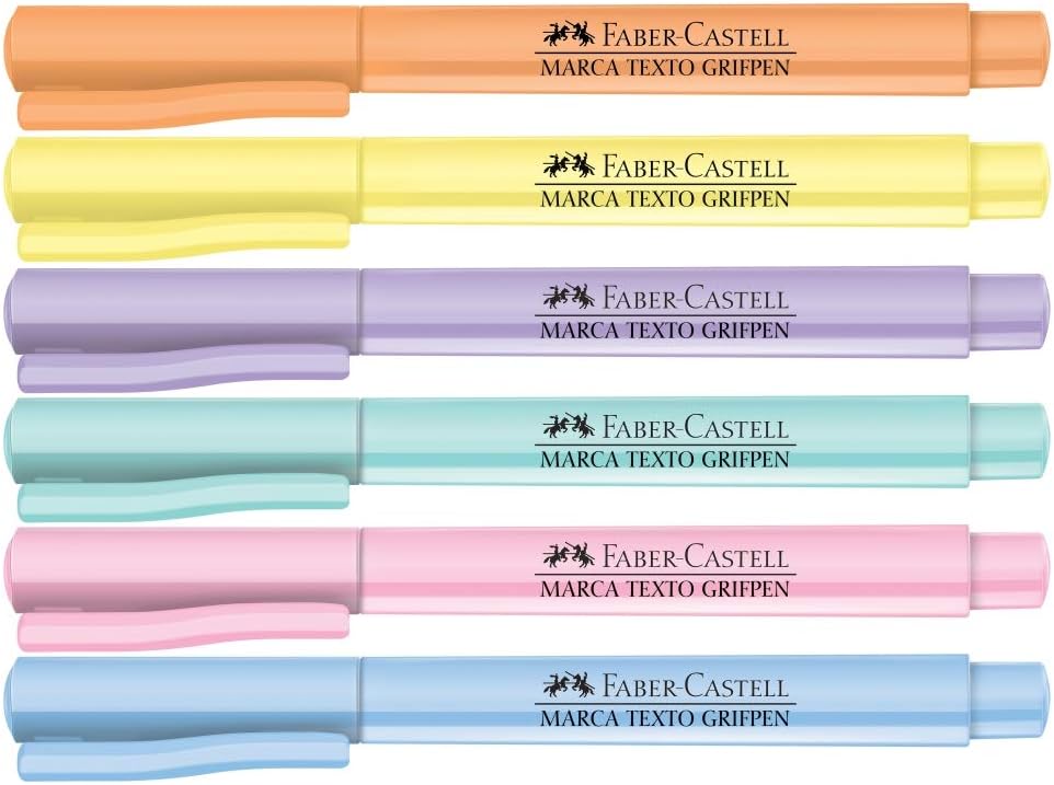 Faber-Castell Grifpen - Caneta Marca Texto, Tons Pastel