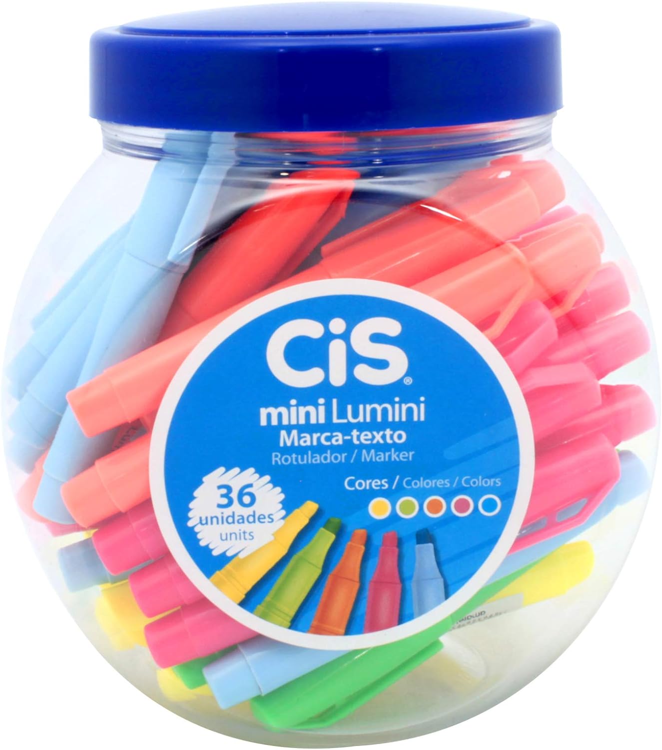 Marca Texto Cis Mini Lumini, Sertic, Multicor