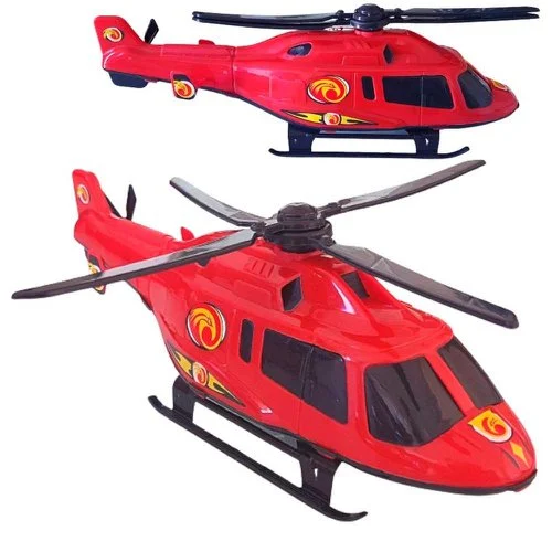 Mini Helicóptero De Brinquedo 32cm Colorido Bs Toys U / UNICA