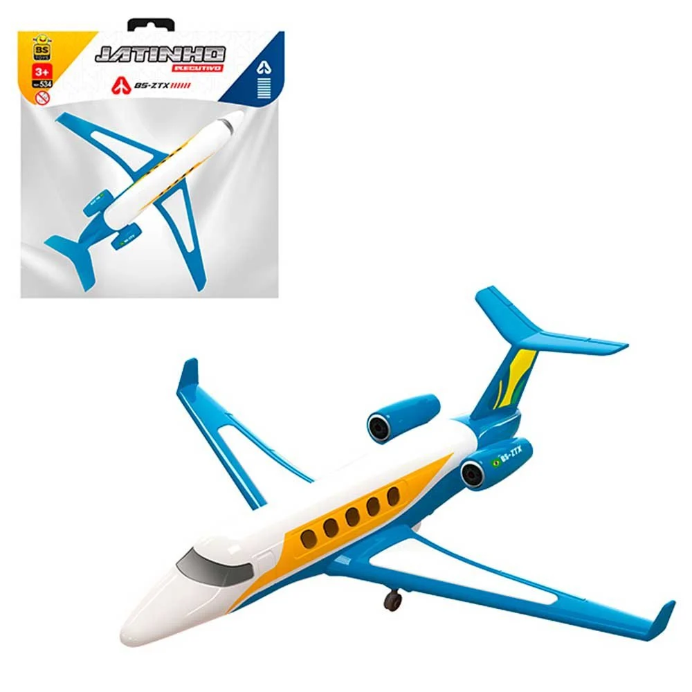 Avião Jato De Brinquedo Executivo Jatinho BS Toys U / VARIADA