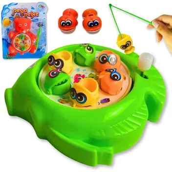 Brinquedo Infantil Pega Peixe Bichinhos Variados Colorido U / COLORS