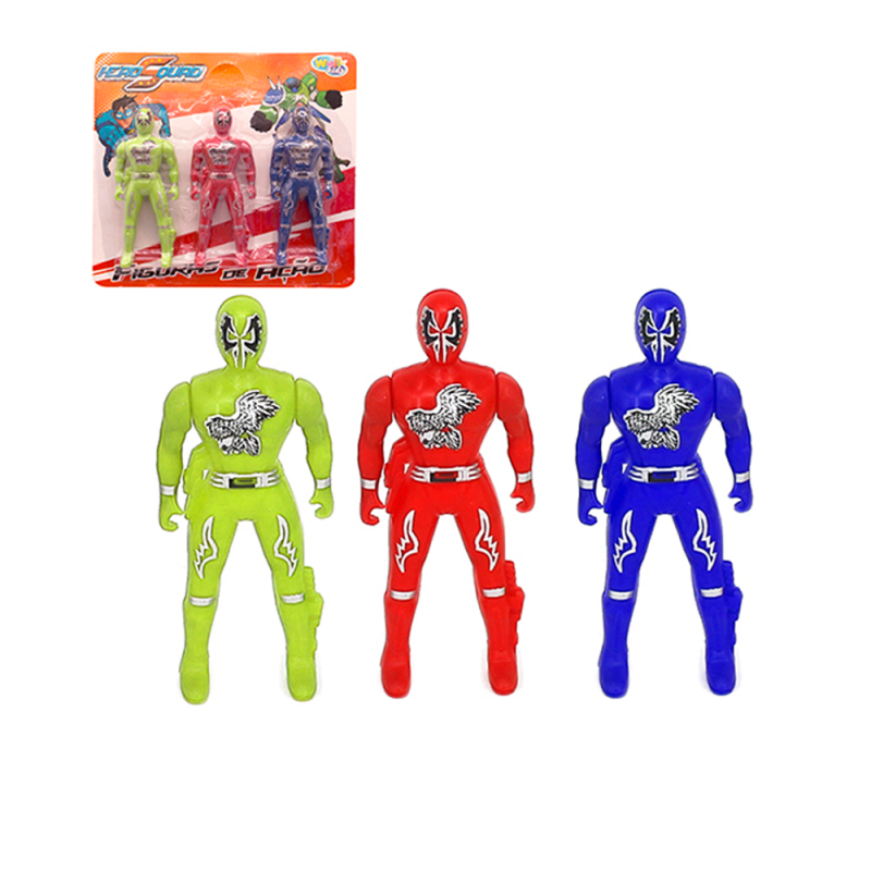 Kit 3 Bonecos Hero Squad Figuras De Ação Wellkids U