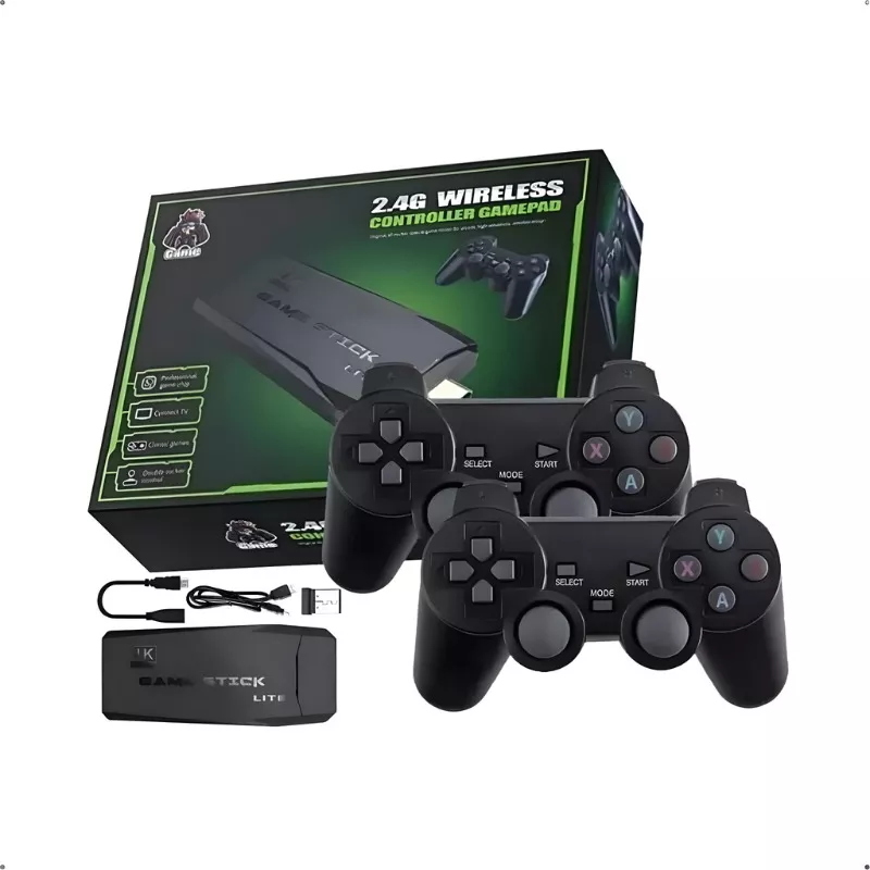 Video Game Stick Lite +10 Mil Jogos Hdmi Com 2 Controles