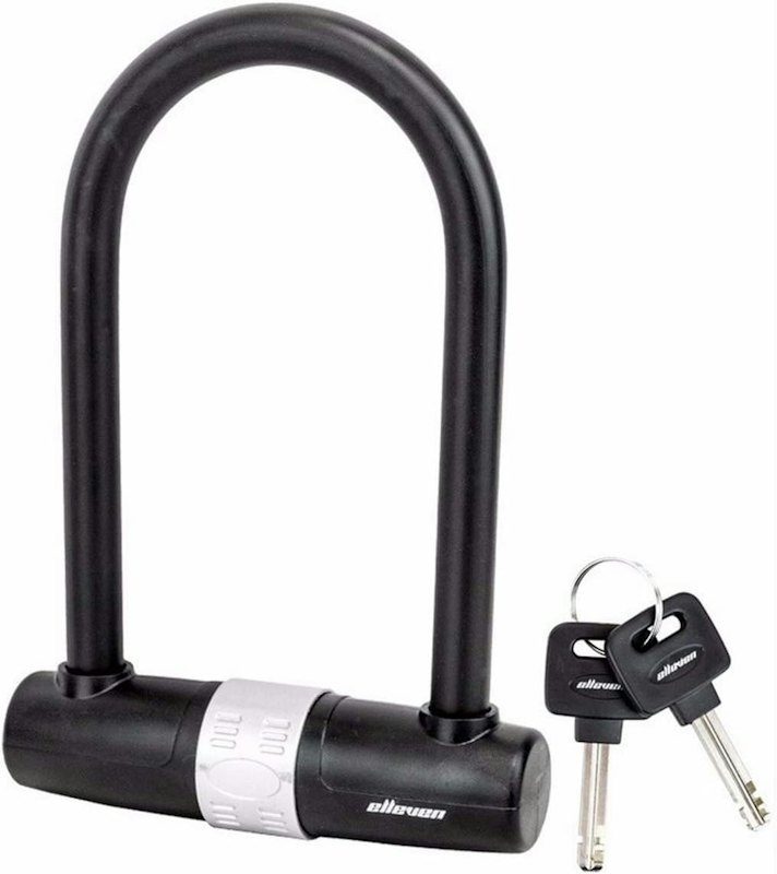 Trava Tranca Cadeado U Bike Bicicleta Moto U Lock Em Aço 245 - NAVY