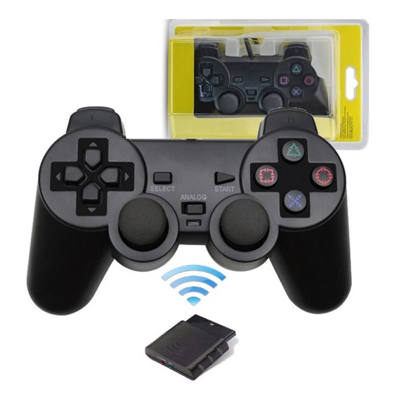 Controle Manete Sem Fio Wireless Para Playstation 2 Ps2