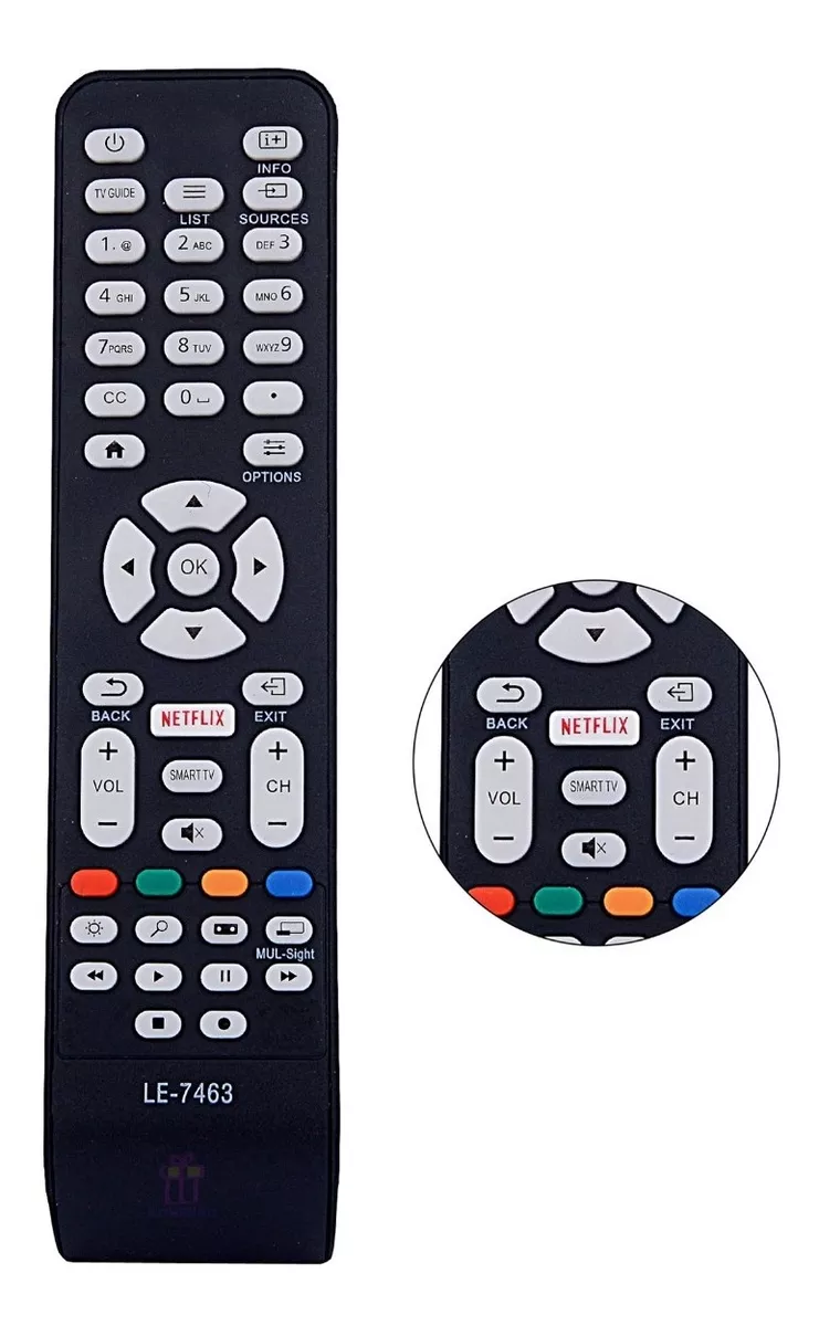 Controle Remoto Compatível Com Tv Aoc Netflix