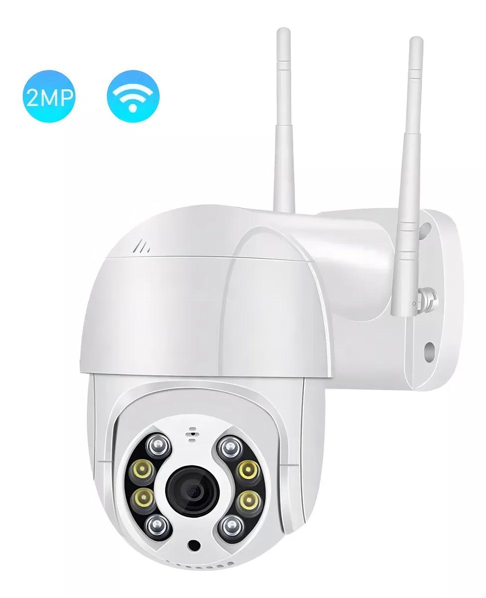 Câmera Ip Wifi Dome Rotativa Visão Noturna Yanqing A8 Cor Branco